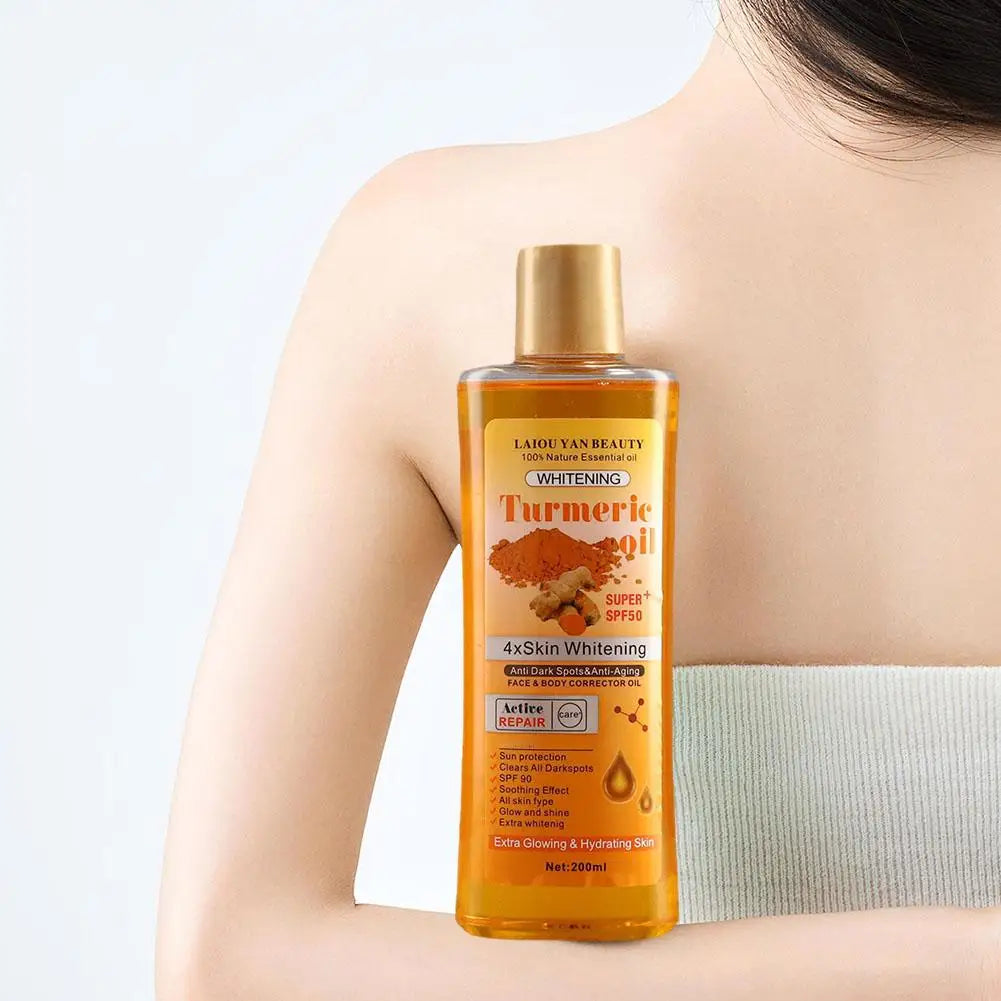 Turmeric & Ginger Essential Oil (200ml) – Deep Hydration, Nourishing & Smoothing Face & Skin Care
