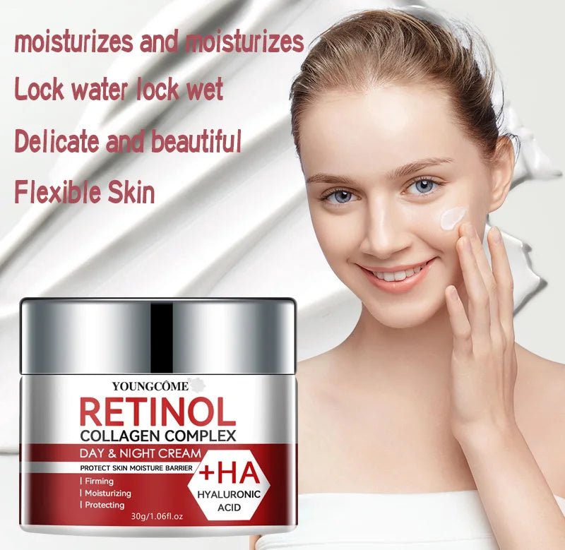 Retinol Collagen Moisturizing Cream – Deep Hydration & Skin Repair, Anti-Aging Face Cream for Dry & Mature Skin