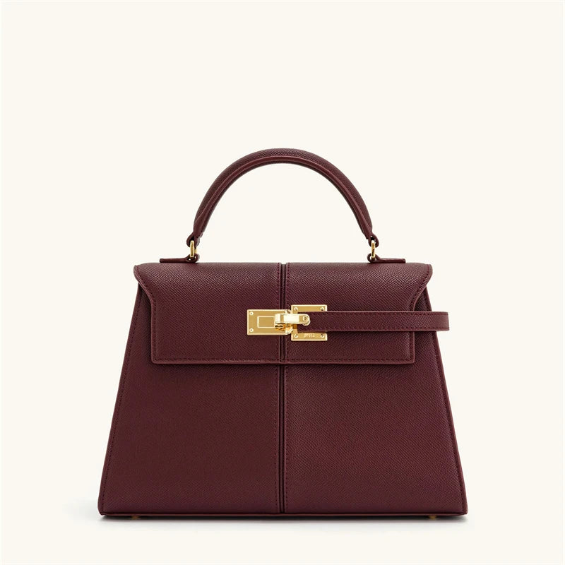 JW PEI Elise Burgundy Handbag – 2025 Designer Large Square Crossbody for Women