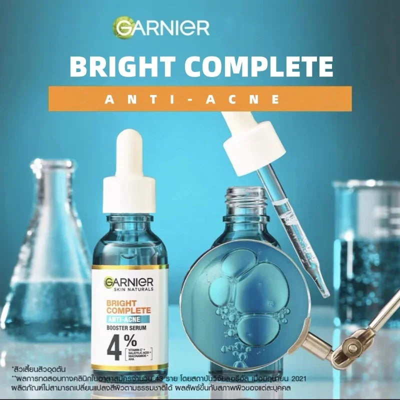 30ml Garnier Whitening Essence – Acne Mark Removal, Blackhead & Comedone Care, Pore Tightening, Moisturizing & Facial Repair Serum