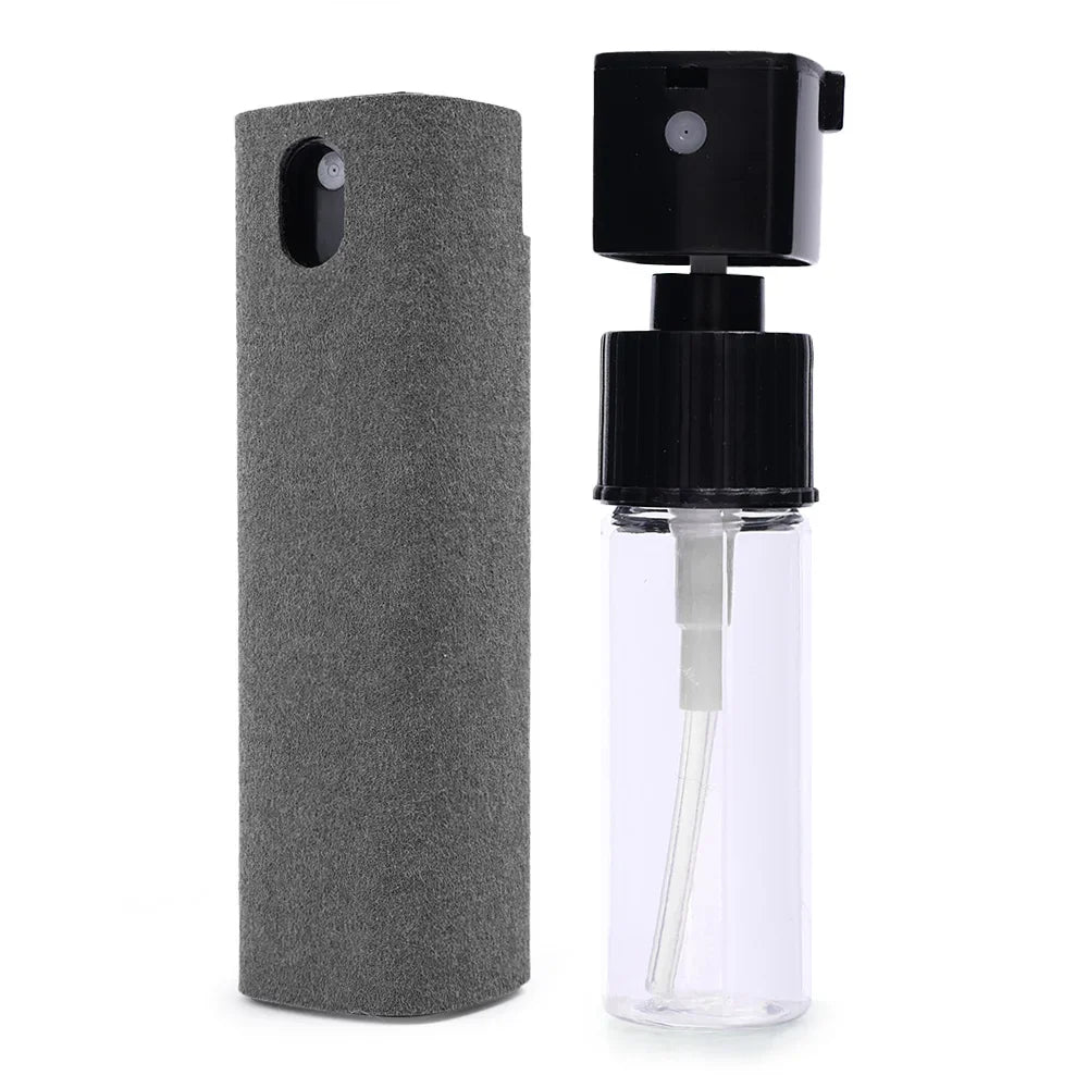 4-in-1 Screen Cleaner Spray Bottle with Microfiber Cloth – Portable Cleaning Tool for Phone, Tablet, Laptop & Glasses