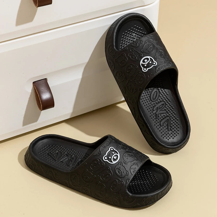 Little Bear Slide Slippers – Soft Non-Slip Unisex Summer Sandals
