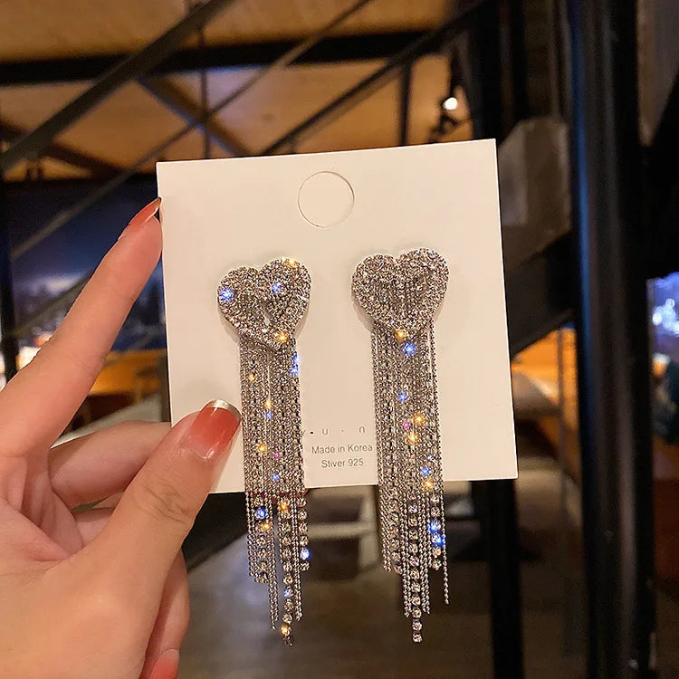 Rectangular Zircon Earrings – Elegant Women’s Wedding Jewelry