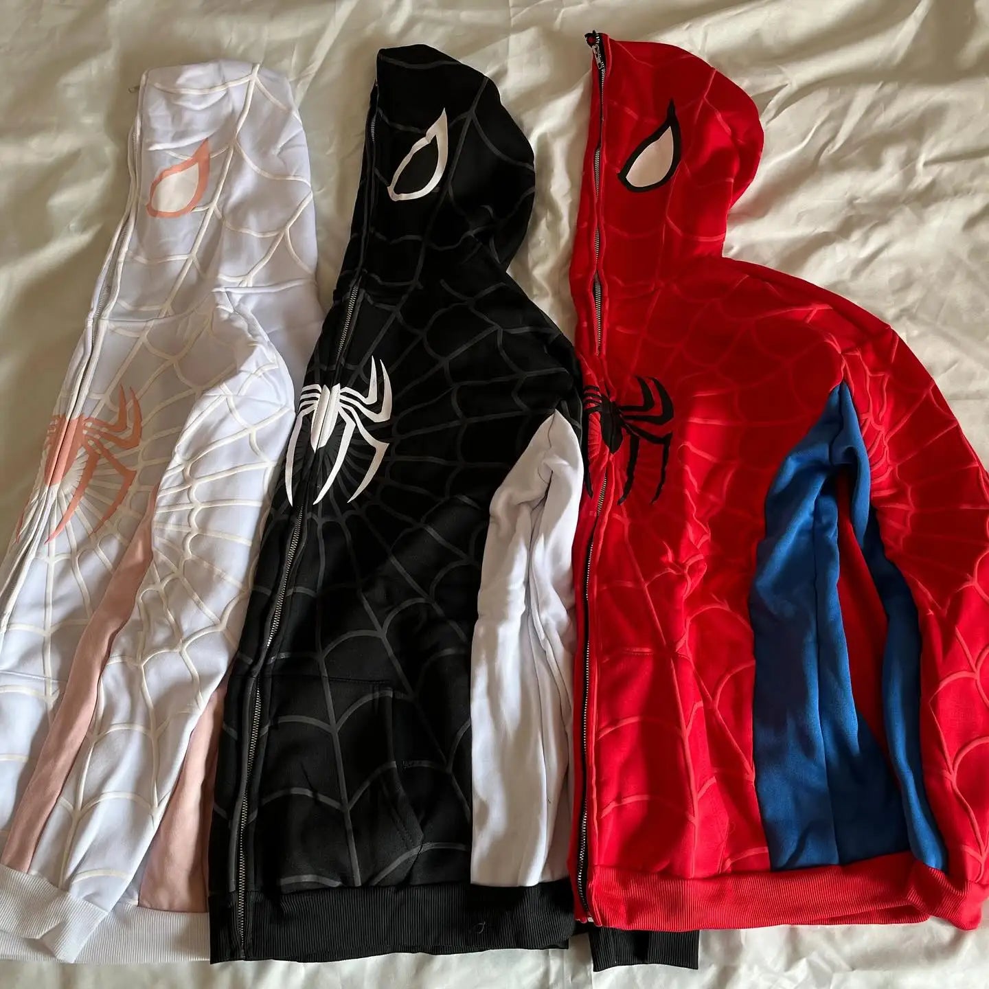 Spider Y2K Vintage Zip-Up Hoodie – Oversized Unisex Streetwear