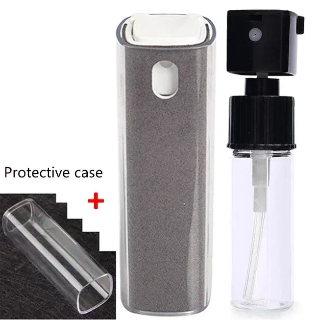 4-in-1 Screen Cleaner Spray Bottle with Microfiber Cloth – Portable Cleaning Tool for Phone, Tablet, Laptop & Glasses