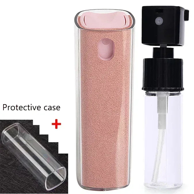4-in-1 Screen Cleaner Spray Bottle with Microfiber Cloth – Portable Cleaning Tool for Phone, Tablet, Laptop & Glasses