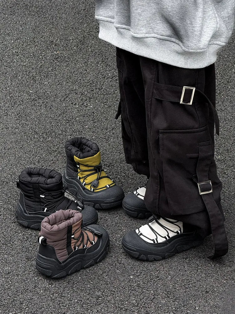 Children Winter Snow Boots – Waterproof Warm Cotton Shoes Boys Girls Outdoor Non-Slip School Boots