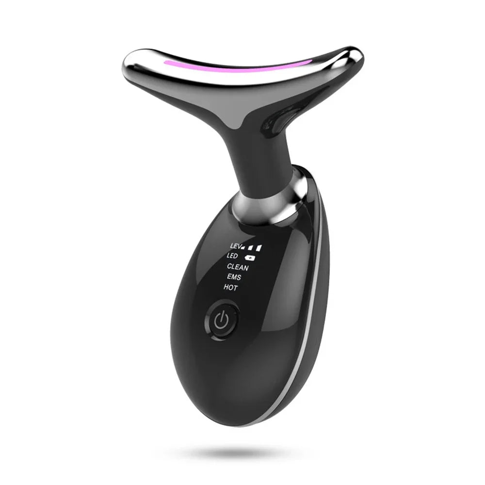 Face & Neck Lift Beauty Device – EMS Facial Massager with LED Light Therapy for Double Chin Removal, Skin Rejuvenation, Tightening & Anti-Wrinkle Care