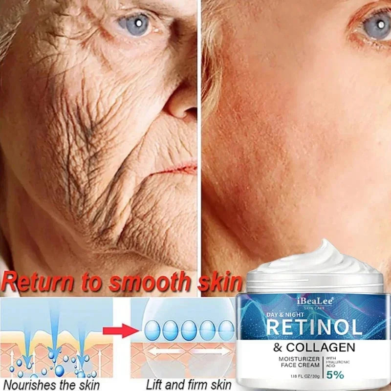 Retinol Anti-Wrinkle Cream for Men – Collagen Boost & Moisturizing Anti-Aging Face Care
