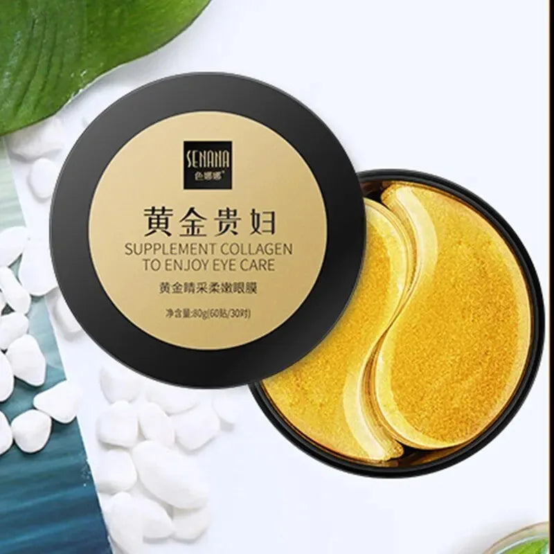 Gold Collagen Eye Masks – 60pcs Hydrating & Anti-Fatigue Treatment