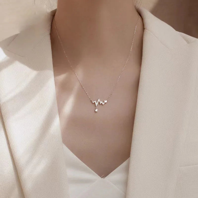 Cherry Blossom Flower Necklace – Crystal Butterfly Pearl Women’s Jewelry