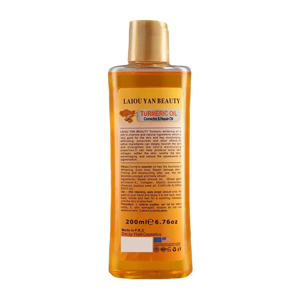 Turmeric & Ginger Essential Oil (200ml) – Deep Hydration, Nourishing & Smoothing Face & Skin Care