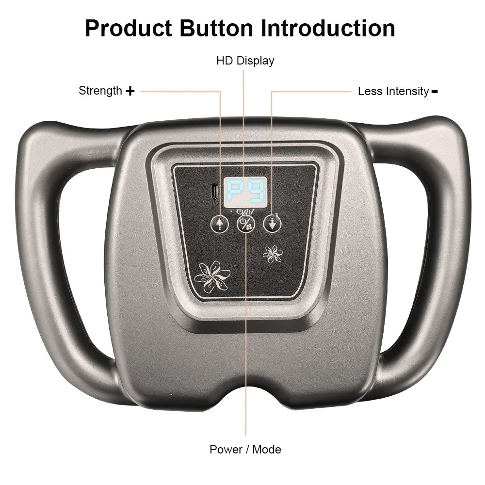 Fascia Gun – 16-Head Professional Muscle Massage Gun | High-Frequency Vibration Massager for Full Body, Legs, Back, Shoulder & Waist