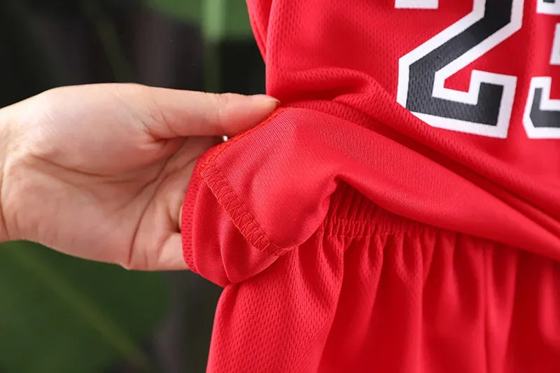 2025 Summer Baby Basketball Outfit – T-Shirt & Shorts Tracksuit for Boys & Girls (Ages 1-6)