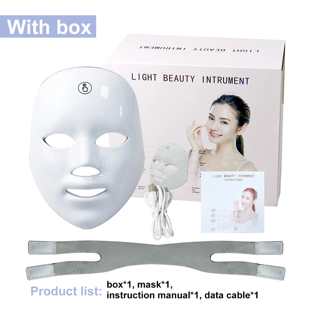 LED Face & Neck Beauty Machine – Skin Care Massager for Tightening, Lifting & Rejuvenation