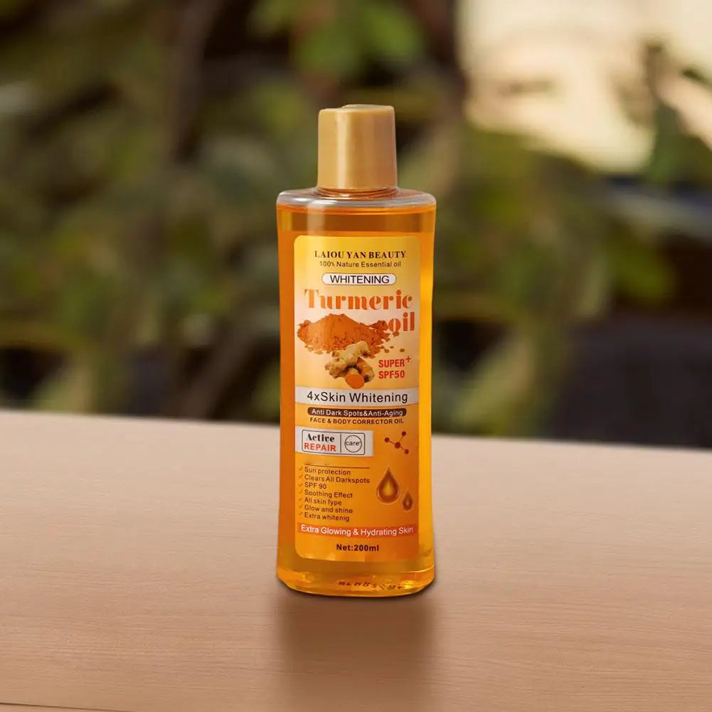 Turmeric & Ginger Essential Oil (200ml) – Deep Hydration, Nourishing & Smoothing Face & Skin Care
