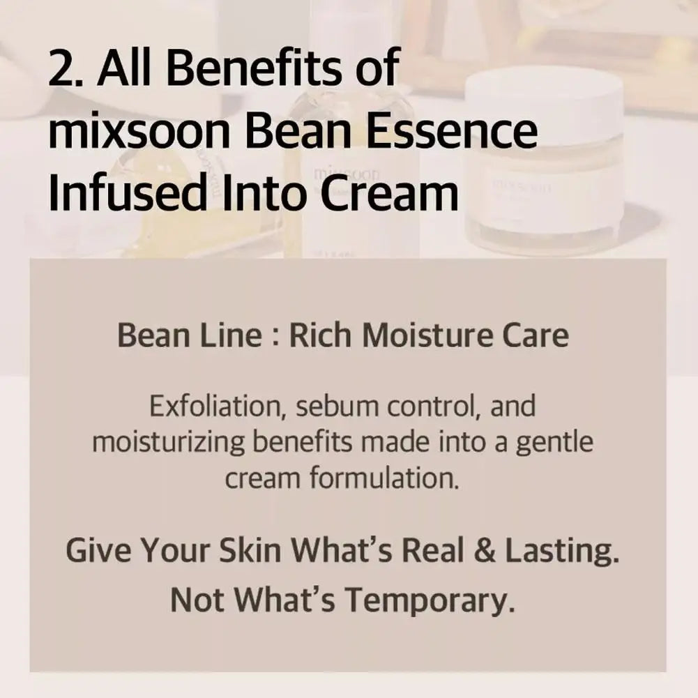 50ML High-End Korean Facial Serum – Mixsoon Soybean Essence, Skin Repair, Anti-Aging, Fade Dark Spots, Exfoliating & Nourishing Skincare