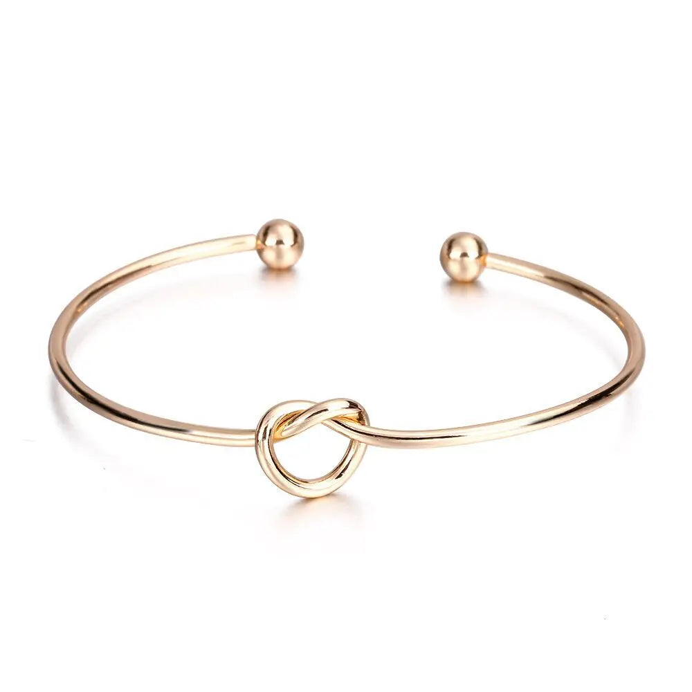 Vintage Woven Twist Stainless Steel Bracelets – Men's & Women's Goth Streetwear Jewelry