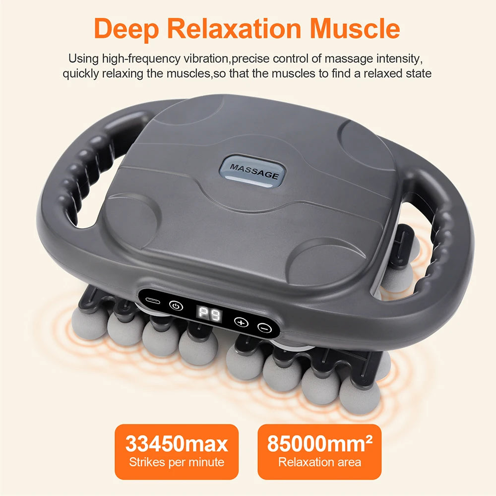Fascia Gun – 42-Head High-Frequency Vibration Massage Gun | Full Body, Back, Waist, Neck & Shoulder Muscle Massager