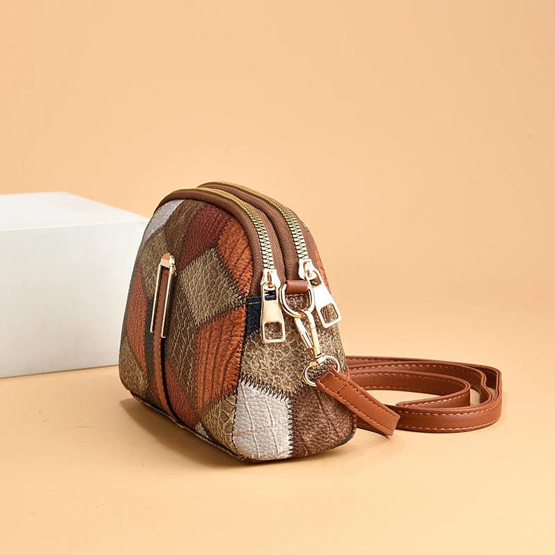 Women’s Trendy Printed Shell Crossbody Bag – Casual Versatile Small Designer Purse