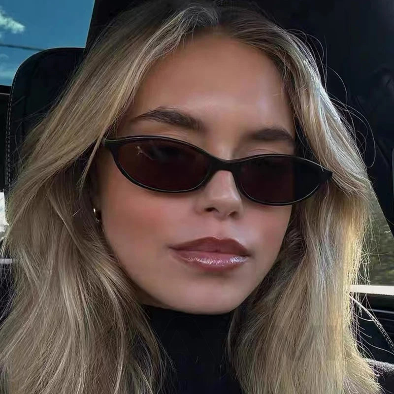 2025 Women’s Leopard Brown Sunglasses – Retro Oval Small Frame Fashion Eyewear
