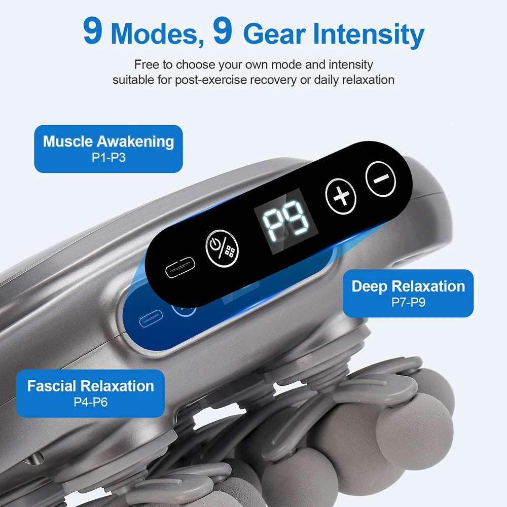Fascia Gun – 42-Head High-Frequency Vibration Massage Gun | Full Body, Back, Waist, Neck & Shoulder Muscle Massager