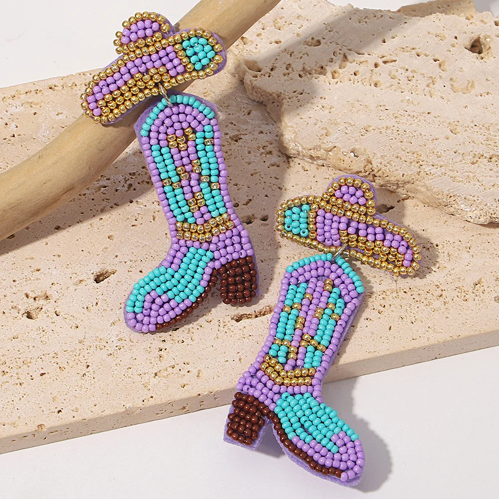 Bohemian Starfish Lobster Conch Earrings – Handmade Summer Beach Jewelry
