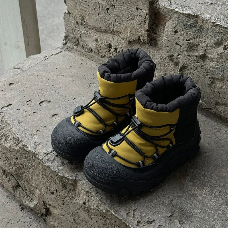 Children Winter Snow Boots – Waterproof Warm Cotton Shoes Boys Girls Outdoor Non-Slip School Boots