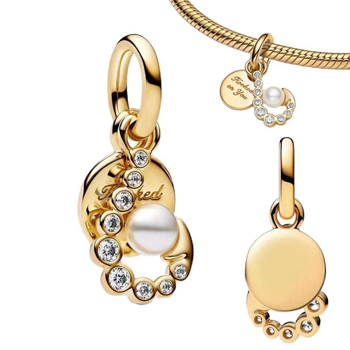 Gold Charms 925 Sterling Silver Beads – Starfish, Octopus & Shell Earrings for Women’s DIY Jewelry