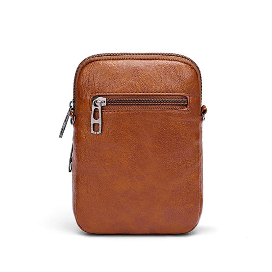 Multi-Functional Soft PU Leather Shoulder Bag – Vintage Crossbody Purse for Women
