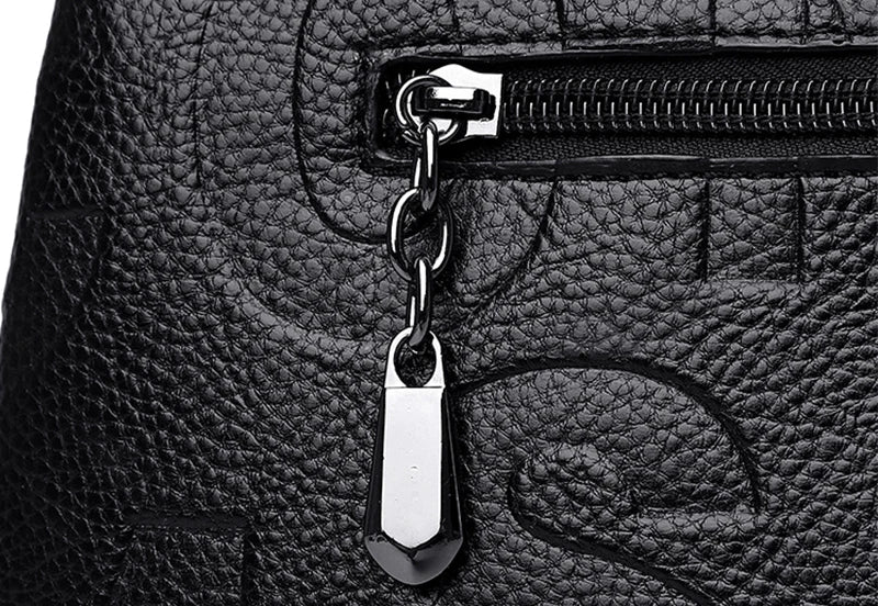 Luxury PU Leather Tote – Large Capacity Travel Shoulder Crossbody Bag for Women