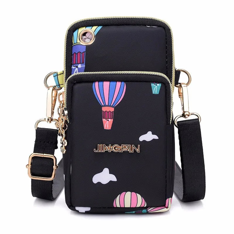 Waterproof Nylon Crossbody Bag – Small Messenger Shoulder Purse for Women