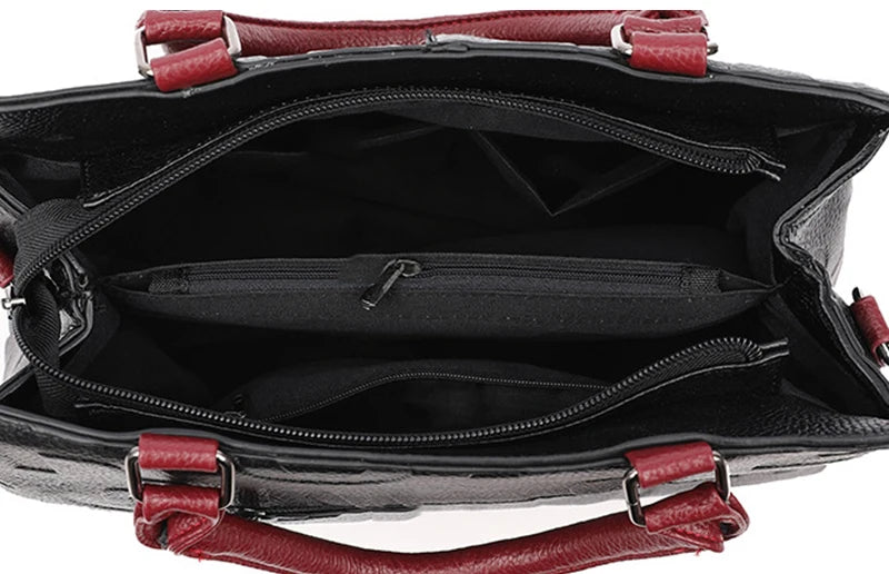 Luxury PU Leather Tote – Large Capacity Travel Shoulder Crossbody Bag for Women