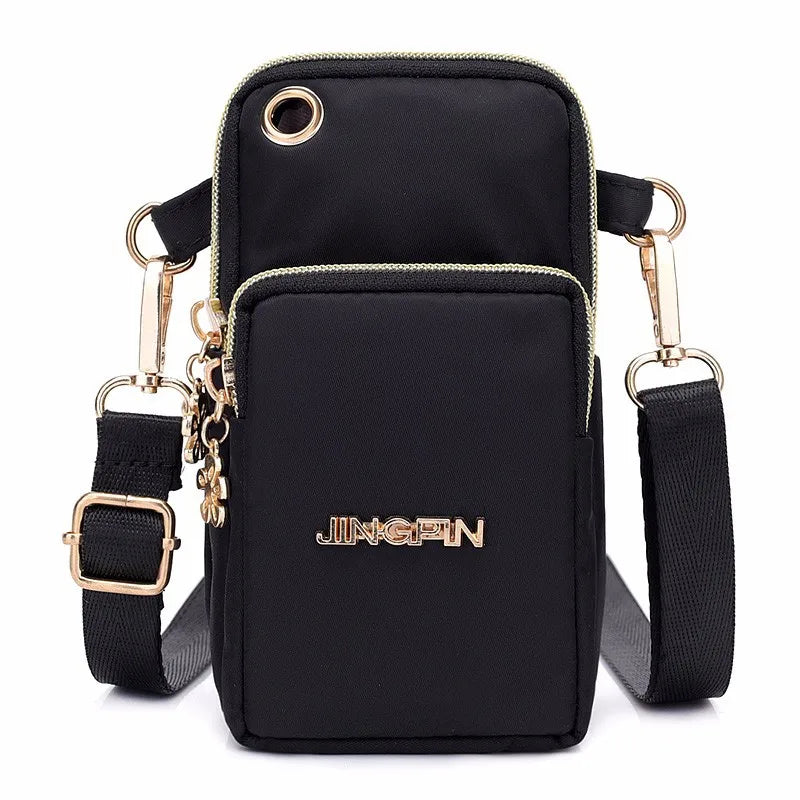 Waterproof Nylon Crossbody Bag – Small Messenger Shoulder Purse for Women