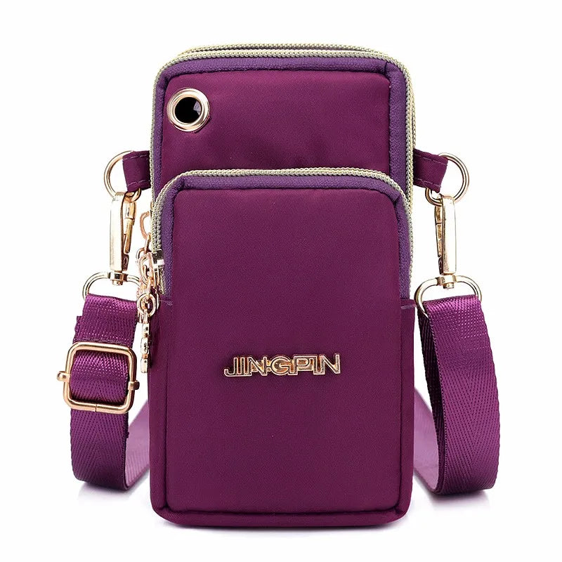 Waterproof Nylon Crossbody Bag – Small Messenger Shoulder Purse for Women