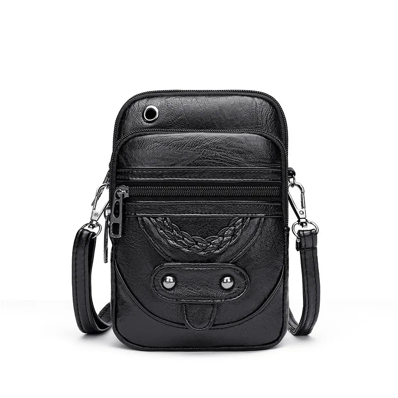 Multi-Functional Soft PU Leather Shoulder Bag – Vintage Crossbody Purse for Women