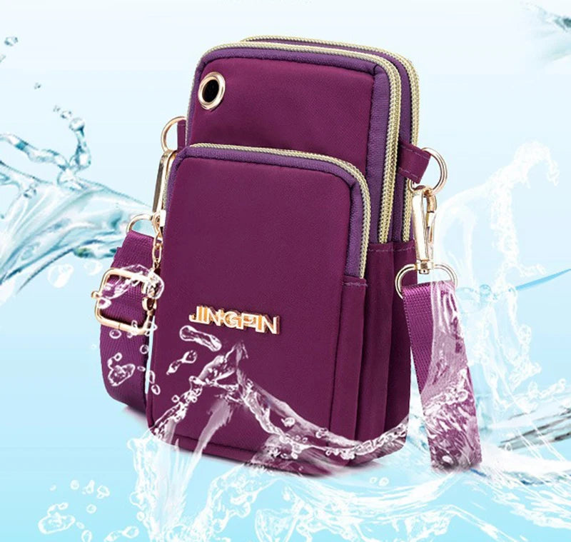 Waterproof Nylon Crossbody Bag – Small Messenger Shoulder Purse for Women