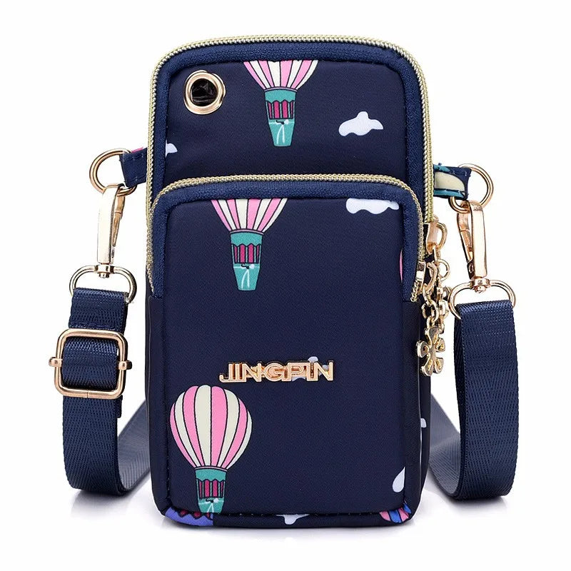 Waterproof Nylon Crossbody Bag – Small Messenger Shoulder Purse for Women
