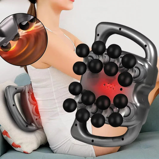 Fascia Gun – 16-Head Professional Muscle Massage Gun | High-Frequency Vibration Massager for Full Body, Legs, Back, Shoulder & Waist