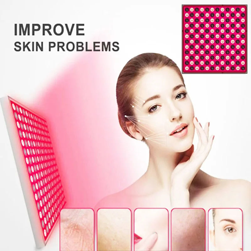 LED Red Light Therapy Panel – 144 LEDs Anti-Aging Skincare & Full Body Physiotherapy Lamp