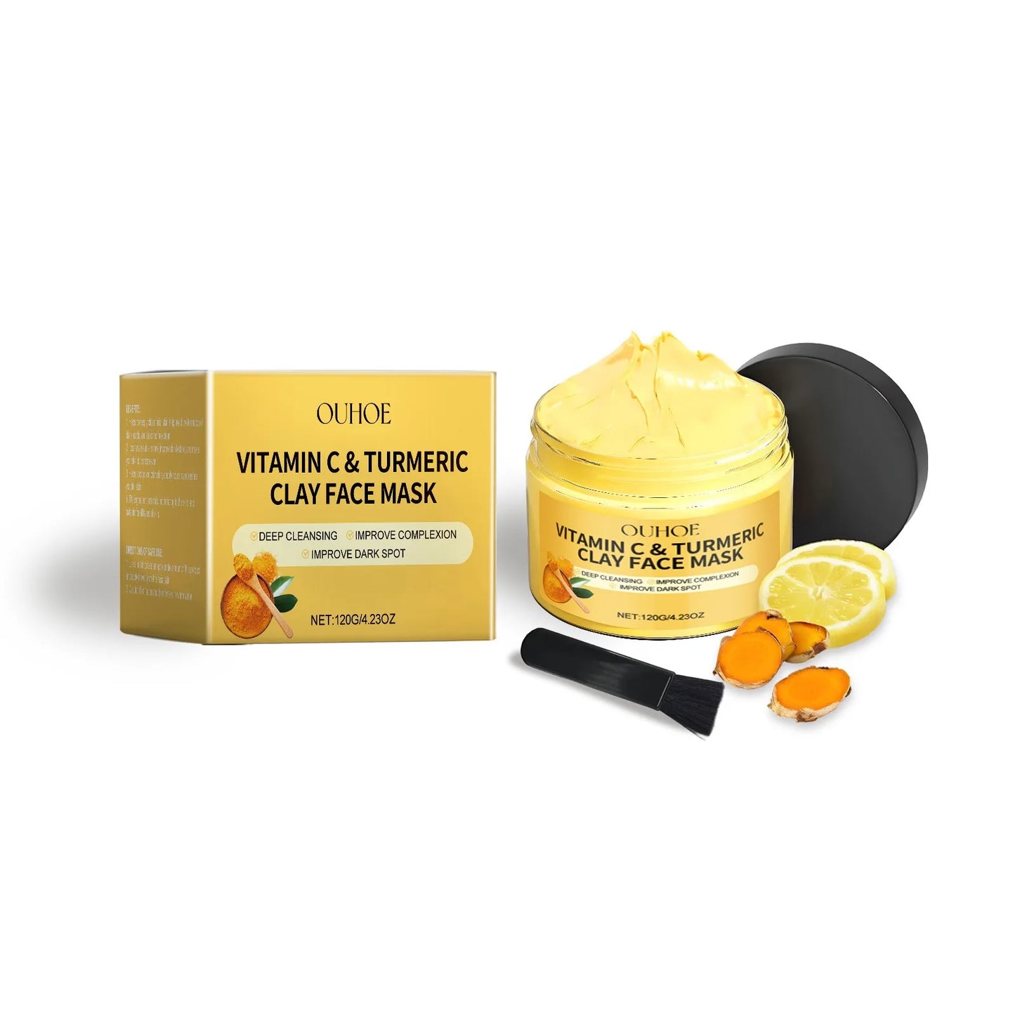 Vitamin C & Turmeric Face Mask – Deep Cleansing & Pore Care