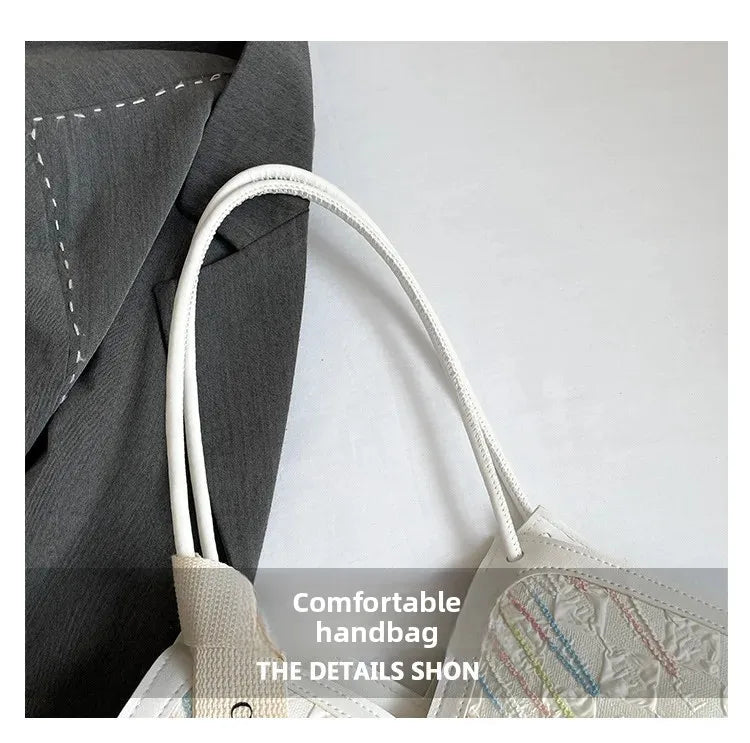 Large Capacity PU Tote – Minimalist Versatile Shoulder Bag for Women