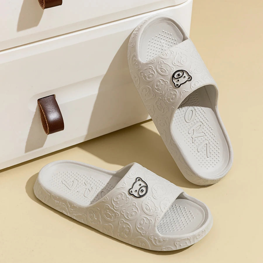 Little Bear Slide Slippers – Soft Non-Slip Unisex Summer Sandals