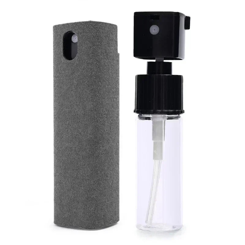 Microfiber Screen Cleaner Spray Bottle – Portable Press-Type Tool for Phone, Tablet & Laptop Screens (Empty, No Liquid)