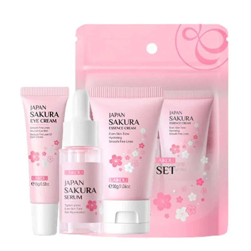 LAIKOU Vitamin C Skincare Set – Serum, Eye & Face Cream (3pcs)