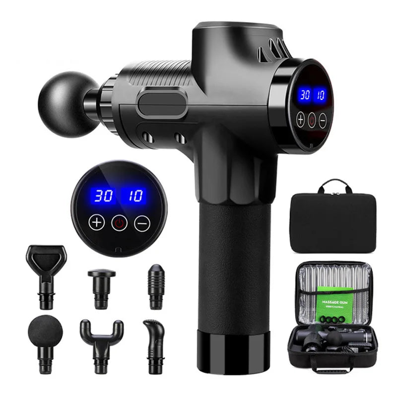 ChatGPT said:  Electric Fascia Massage Gun – Percussion Pistol for Deep Tissue Muscle Relaxation, Pain Relief & Fitness Recovery (Neck, Back & Body)