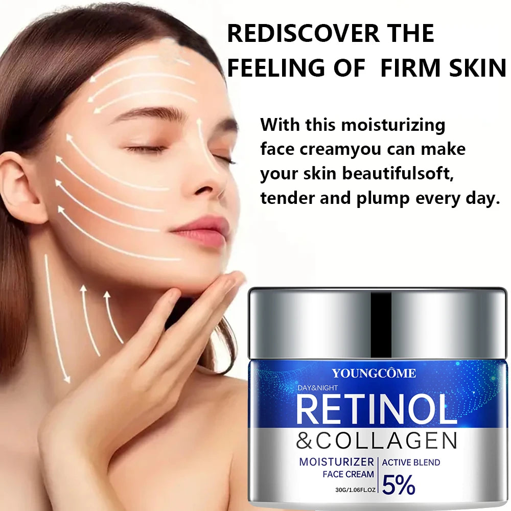 Retinol Cream & Serum Set – Anti-Wrinkle Skin Repair & Firming