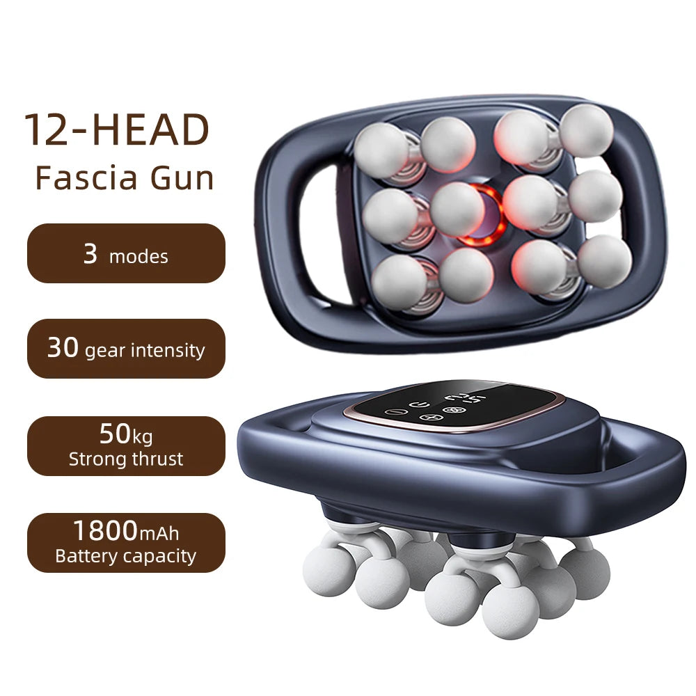 Fascia Gun – 42-Head High-Frequency Vibration Massage Gun | Full Body, Back, Waist, Neck & Shoulder Muscle Massager