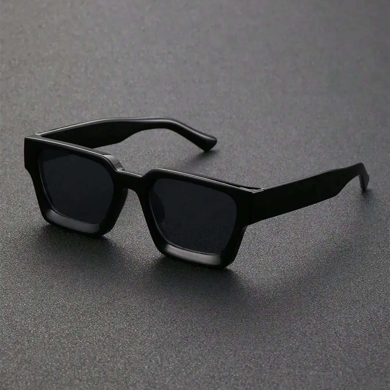 Retro Black Millionaire Shades – Luxury Designer Square Sunglasses for Men & Women 2025