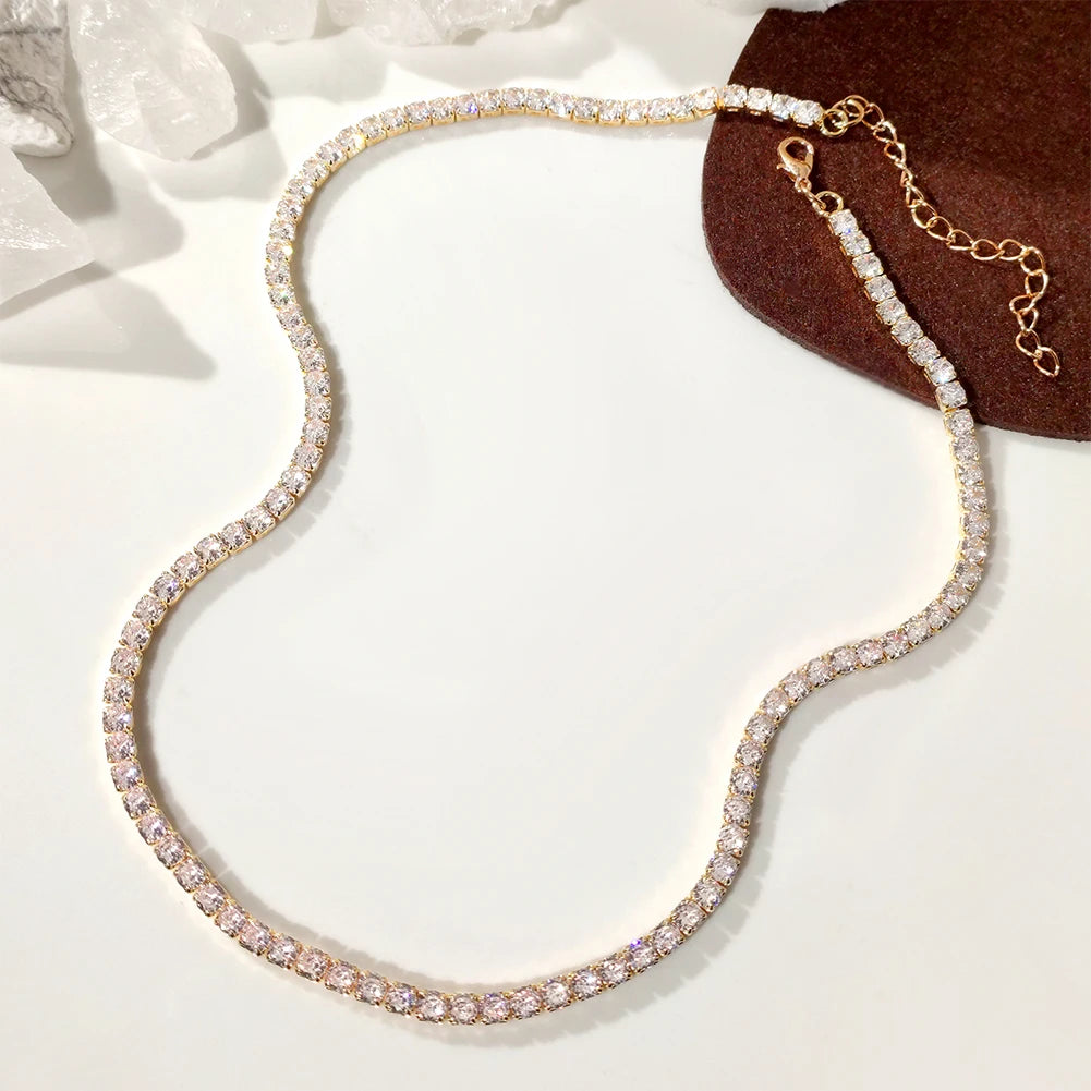 Cursive Letter Name Necklace – CZ Alphabet Pendant Hip Hop Jewelry